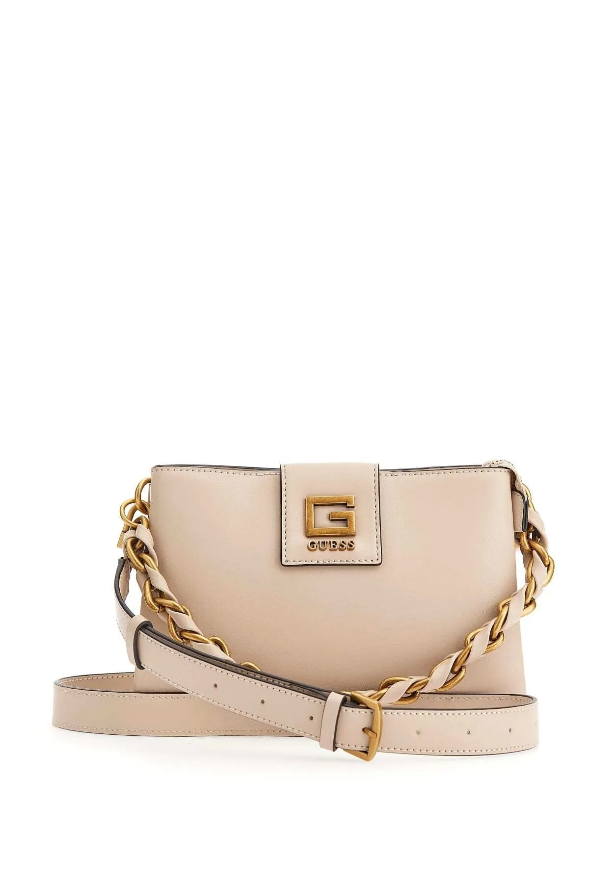 ALVA DOUBLE ZIP CROS Kadın El ve Omuz Çantası HWVB8676720-Krem 