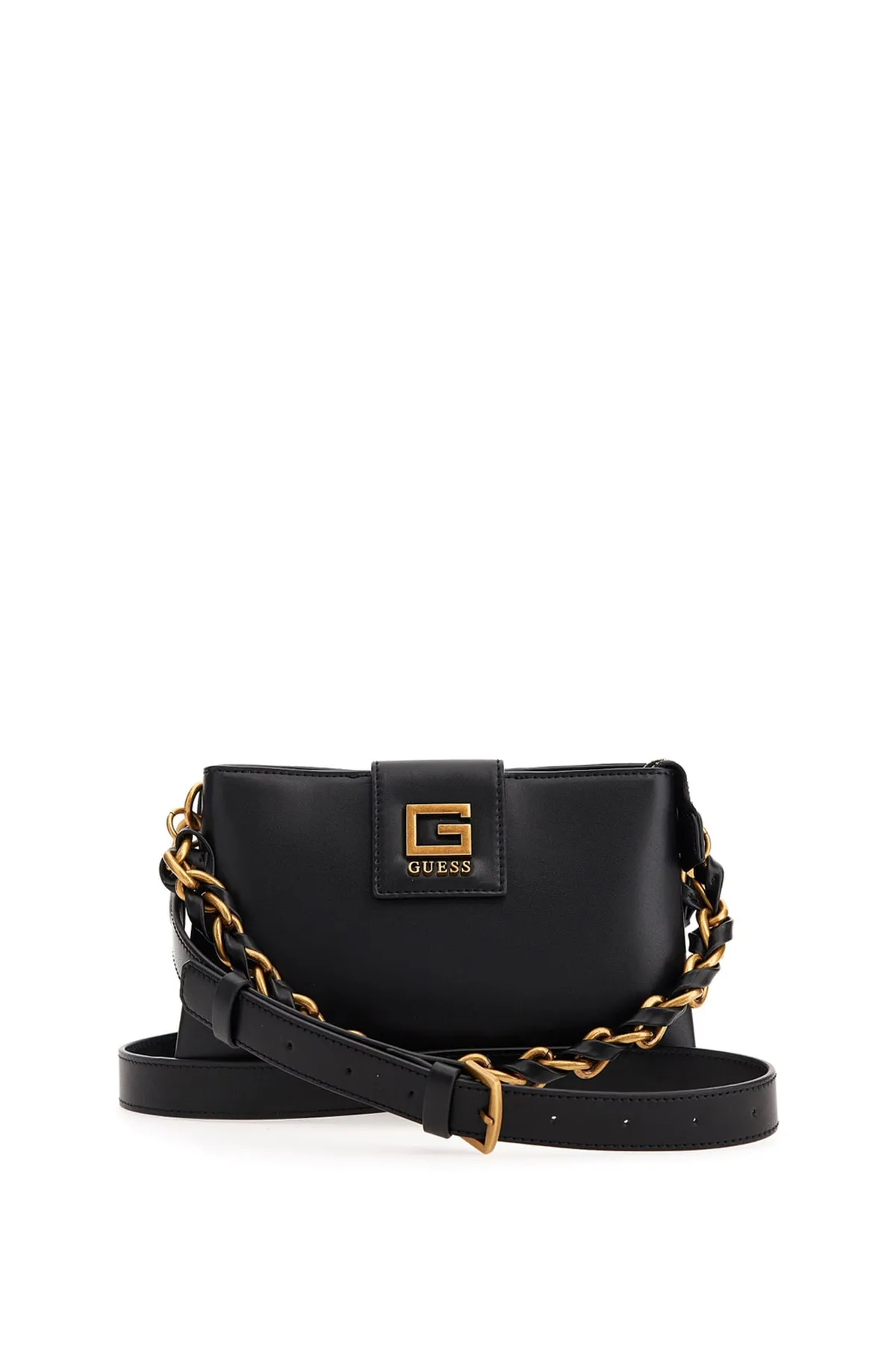 ALVA DOUBLE ZIP CROS Kadın El ve Omuz Çantası HWVB8676720-Siyah 