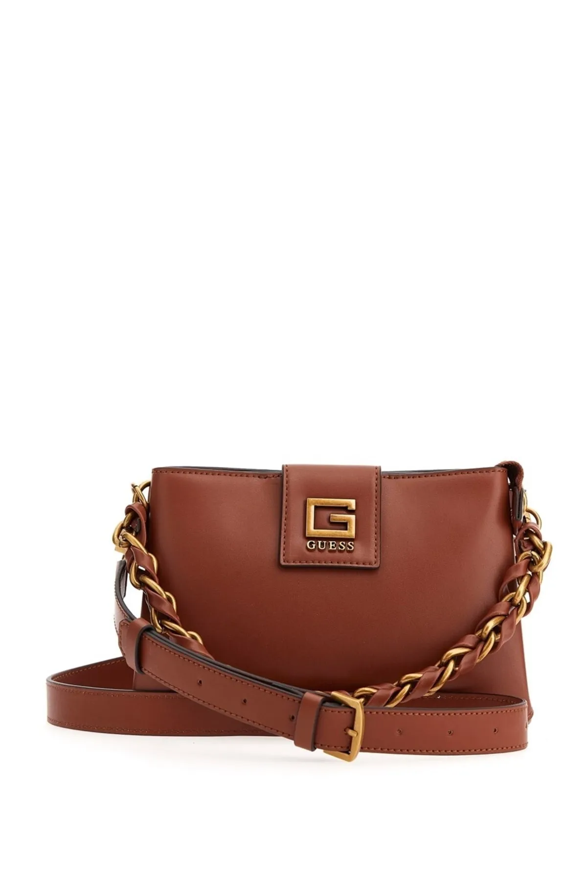 ALVA DOUBLE ZIP CROS Kadın El ve Omuz Çantası-HWVB8676720-Taba 