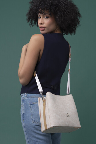 Benetton Kadın Çapraz Çanta - Bej Camel - Benetton