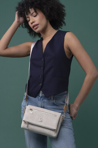 Benetton Kadın Çapraz Çanta- BejCamel - Benetton