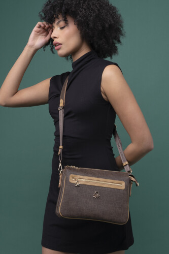 Benetton Kadın Çapraz Çanta - Kahve Camel 