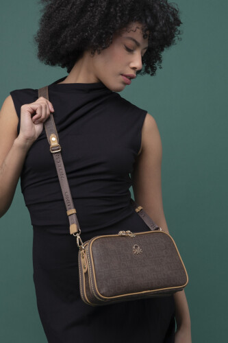 Benetton Kadın Çapraz Çanta - Kahve Camel 