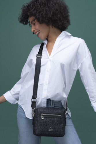 Benetton Kadın Çapraz Çanta - Siyah 