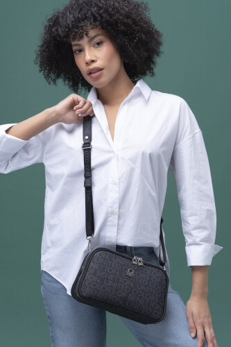 Benetton Kadın Çapraz Çanta - Siyah 