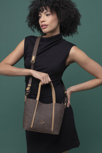 Benetton Kadın El Çantası - Kahve Camel 