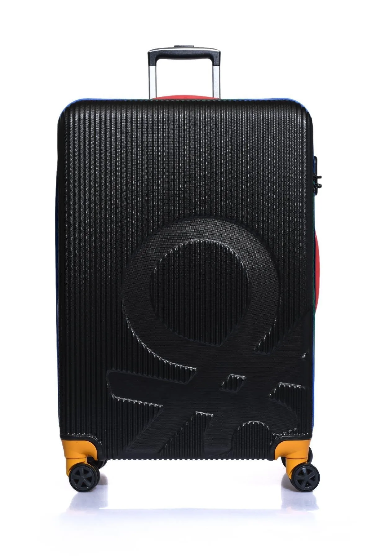 Büyük Boy Çekçekli Sert Valiz 14BNT100-01-Koyu Gri 