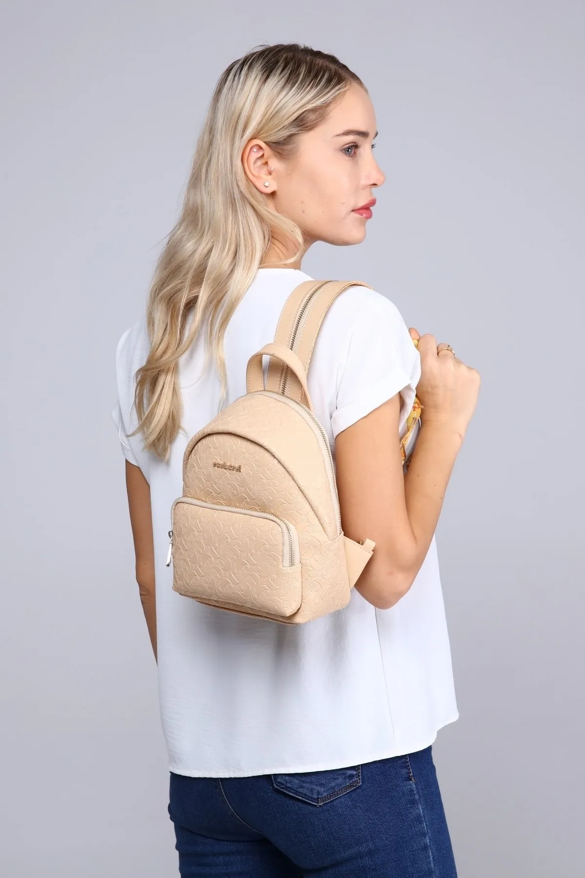 CACHAREL ÇANTA-C-030-KREM 