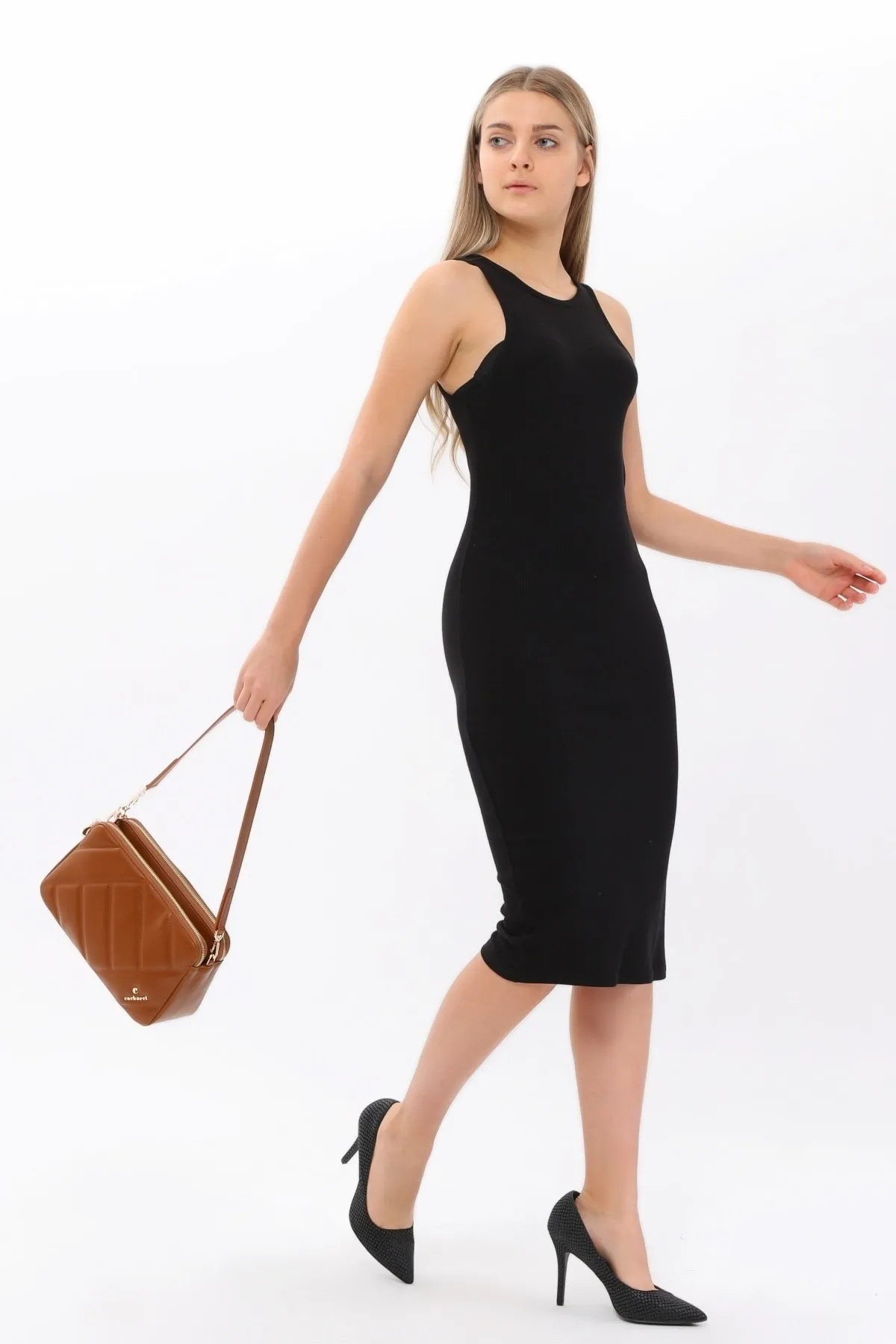 CACHAREL KADIN OMUZ ÇANTASI-C-070-TABA 