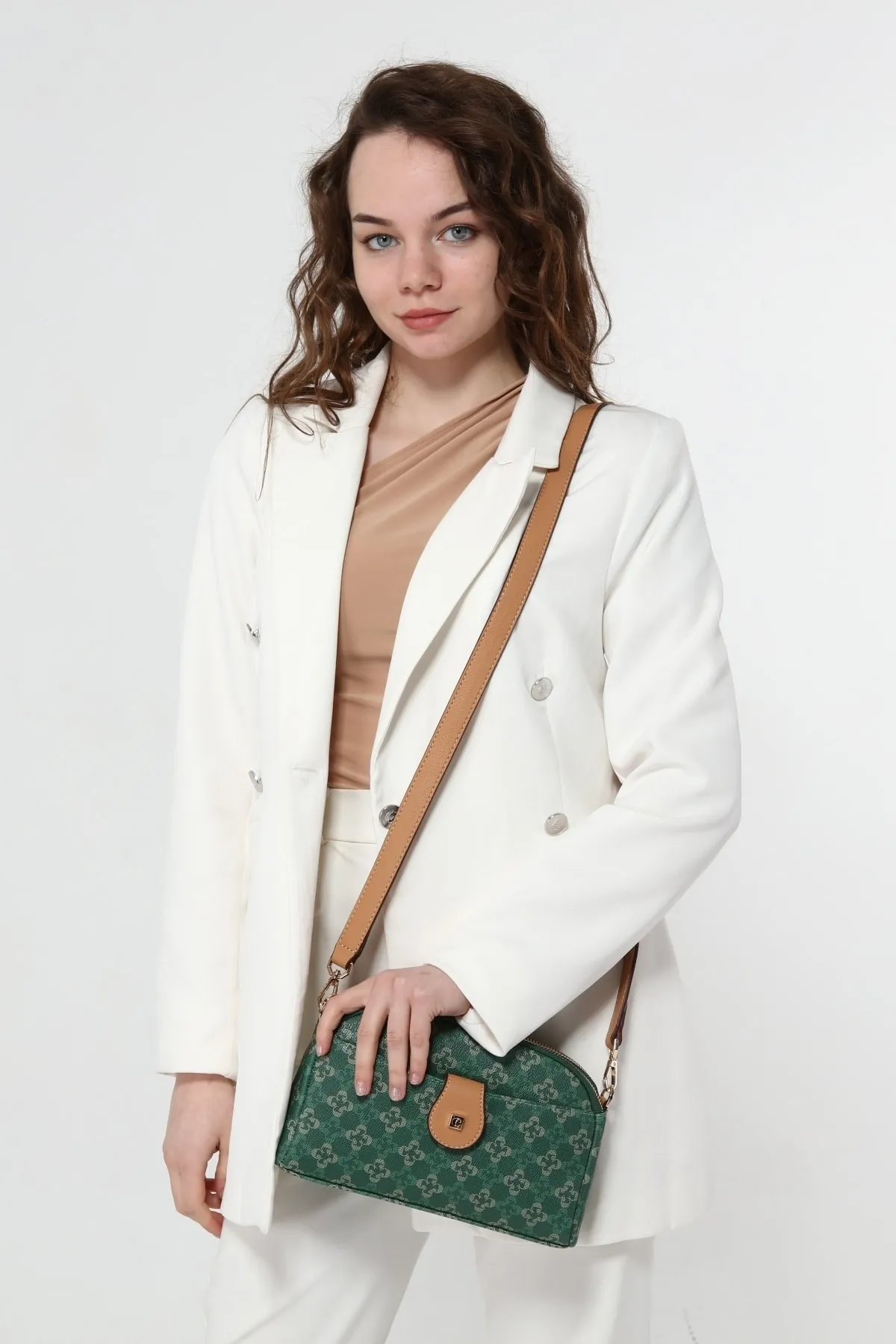 CACHAREL KADIN OMUZ ÇANTASI-C-075-YEŞİL 