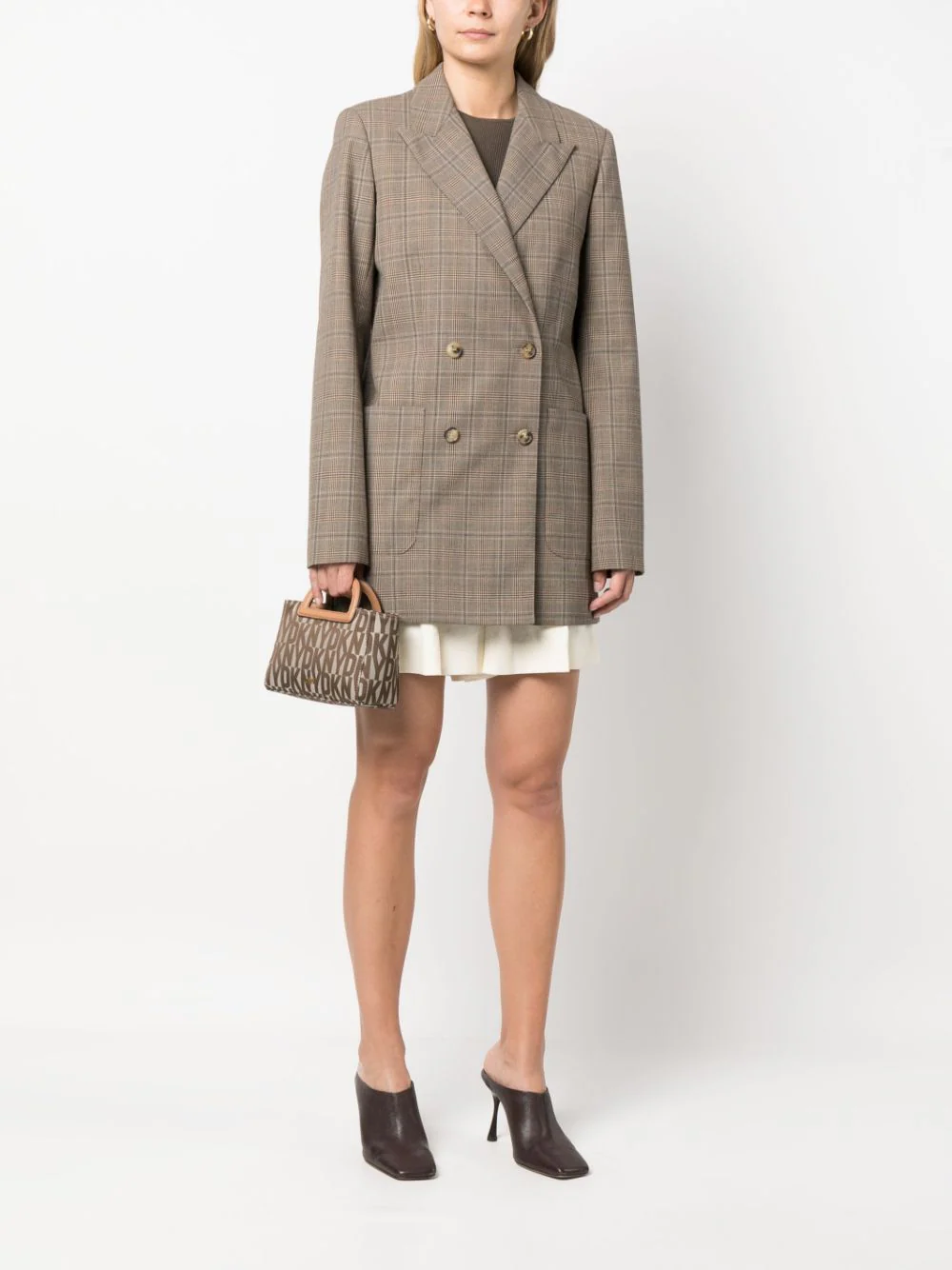 DREW TH CBODY Mini Omuz Çantası-Krem 