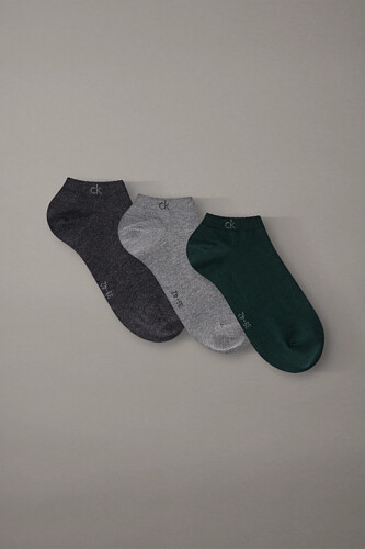 Erkek 3'lü Yumuşak Esnek Bilek Çorabı - Çok Renkli 