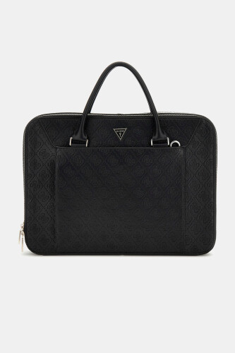 Erkek Brescia Evrak/Laptop Çantası - Siyah - Guess