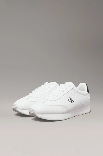 Erkek Ck Runner Laceup Sneaker - Beyaz 