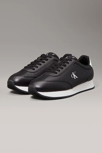 Erkek Ck Runner Laceup Sneaker - Siyah 
