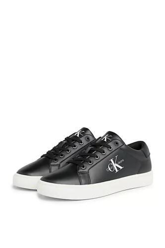 Erkek Classic Lace Up Sneaker - Siyah Beyaz 