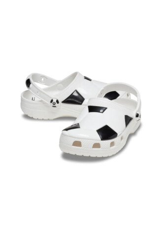 Erkek Çocuk Classic Soccer Ball Clog Terlik - Siyah/Beyaz 