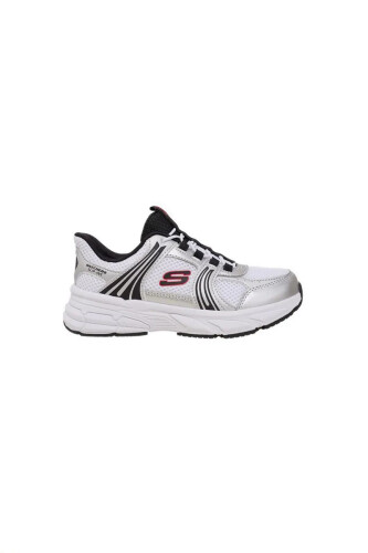 Erkek Çocuk Hands Free Slip-ins: Retro-Graph Spor Ayakkabı - Gümüş / Beyaz - Skechers