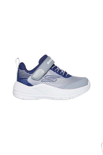 Erkek Çocuk Microspec Advance Spor Ayakkabı - Gri/Lacivert - Skechers