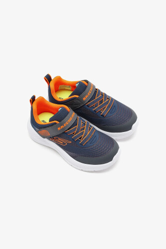 Erkek Çocuk Microspec Advance Spor Ayakkabı - Lacivert/Turuncu - Skechers