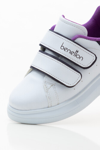 Erkek Çocuk Spor Ayakkabı - Beyaz/Mor 