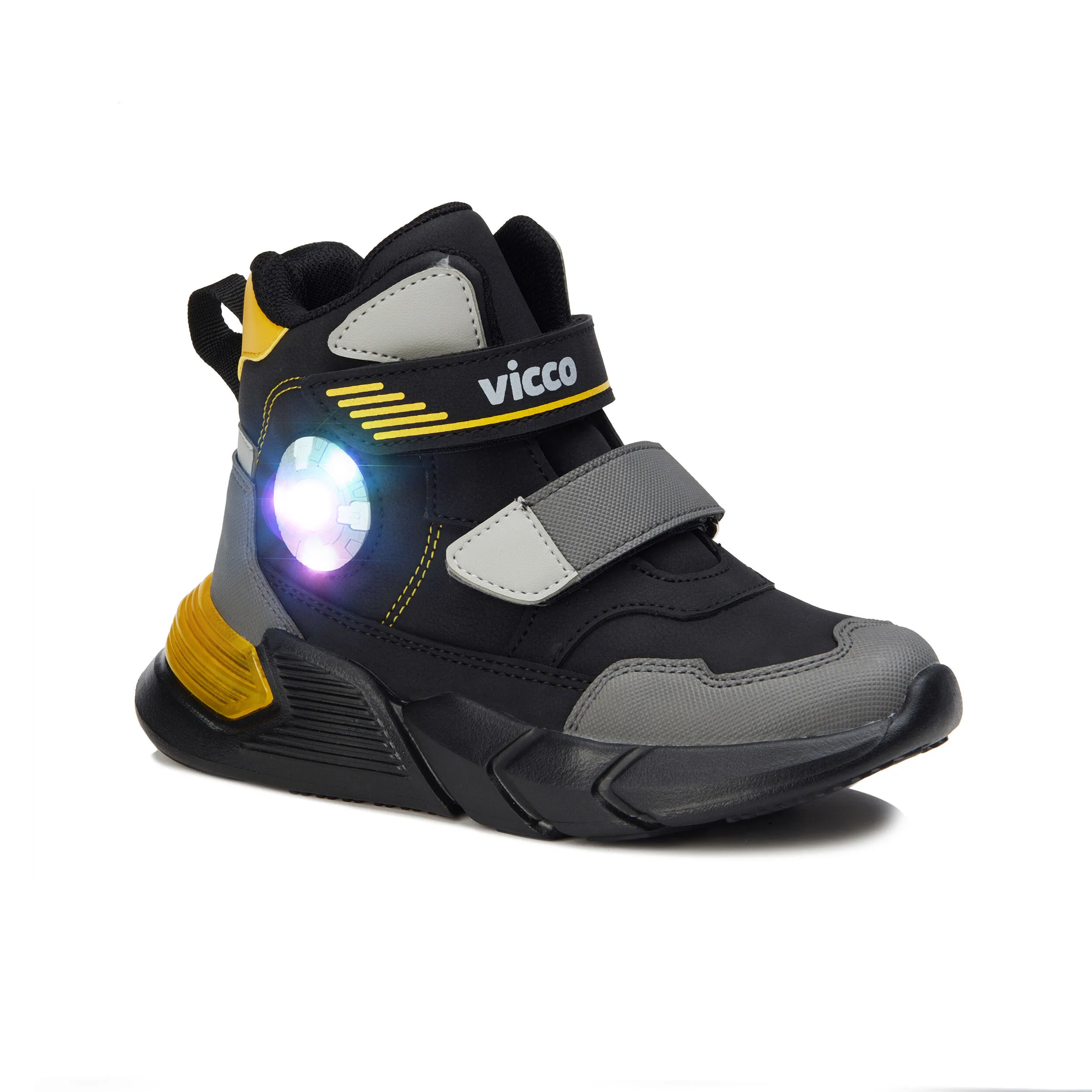 Erkek Çocuk Sumo Patik Işıklı Phylon Bot-Siyah 