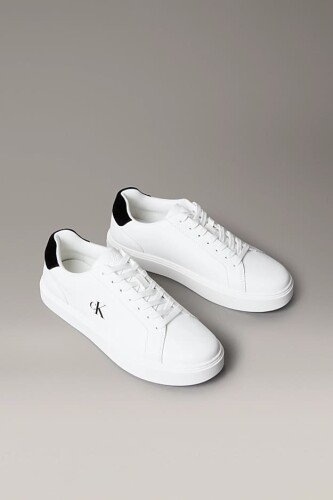 Erkek Cupsole Tabanlı Sneaker - Beyaz - Calvin Klein