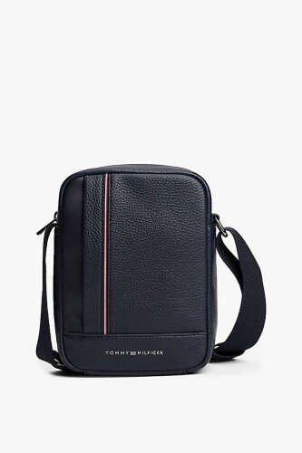 Erkek Dokulu Çapraz Askılı Çanta - Lacivert 