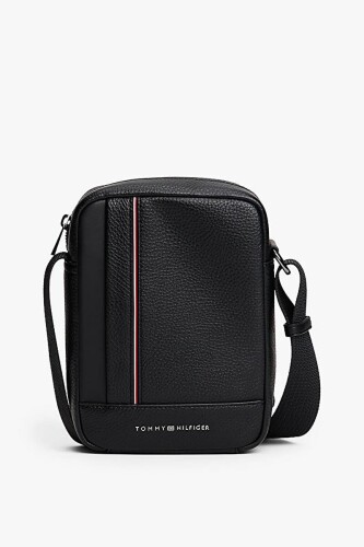 Erkek Dokulu Çapraz Askılı Çanta - Siyah - Tommy Hilfiger