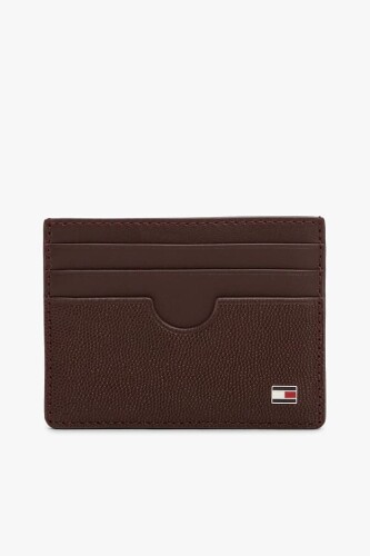 Erkek Dokulu Metal Logolu Kartlık - Kahverengi 