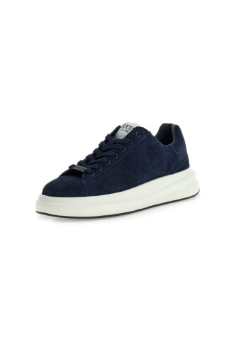 Erkek Elba Süet Kalın Tabanlı Sneaker - Lacivert - Guess