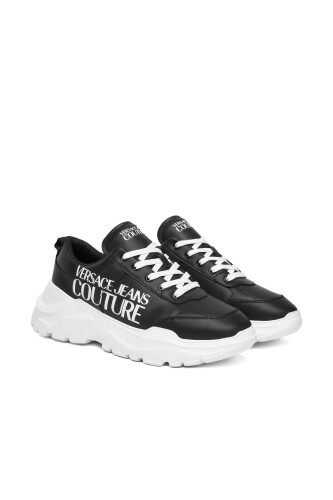 Erkek Fondo Speedtrack Dis. SC1 Büyük Yazı Logolu Kalın Tabanlı Sneaker - Siyah 