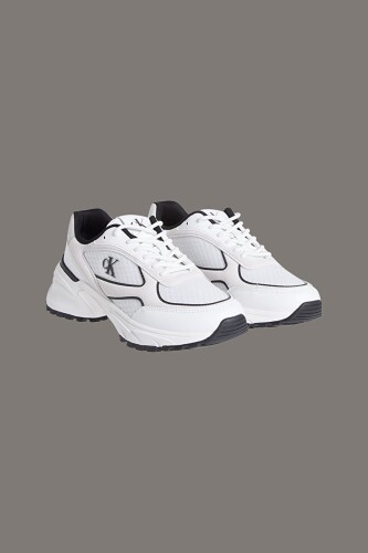 Erkek Hike Runner Mesh Sneaker - Beyaz - Calvin Klein