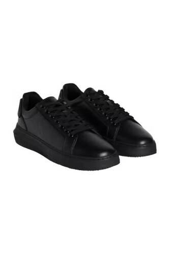 Erkek Kalın Tabanlı Bileksiz Sneaker - Siyah 