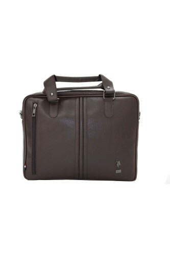 Erkek Laptop Bölmeli Evrak Çantası - Kahverengi 