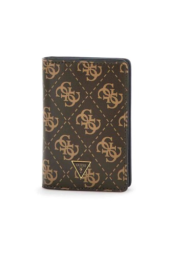 Erkek Madrid Flat Card Hol Cüzdan - Kahverengi 