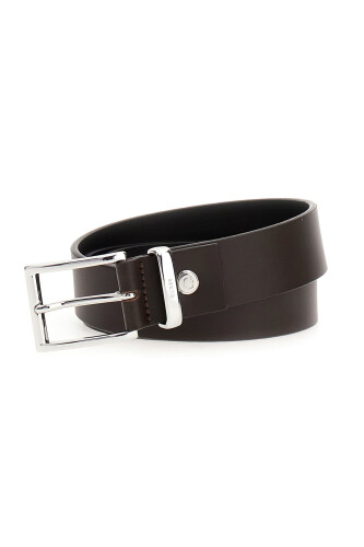 Erkek Metal Tokalı Ayarlanabilir Deri Kemer - Kahverengi 