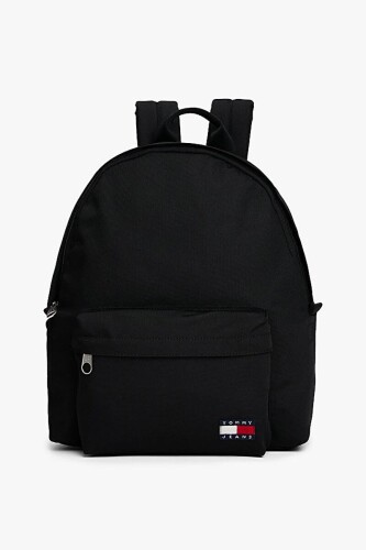 Erkek Ön Cepli Sırt Çantası - Siyah 