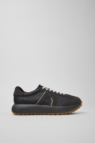 Erkek Pelotas Athens Deri Sneakers - Siyah 