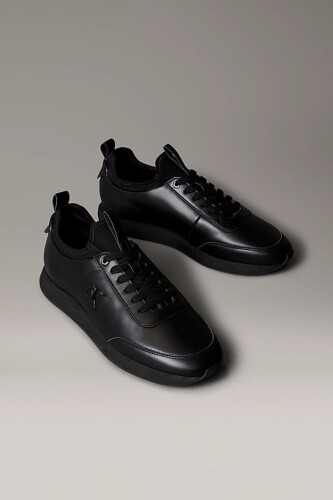 Erkek Retro Koşu Tarzı Sneaker - Siyah - Calvin Klein