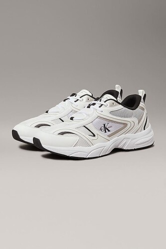 Erkek Retro Tenis Sneaker - Beyaz 