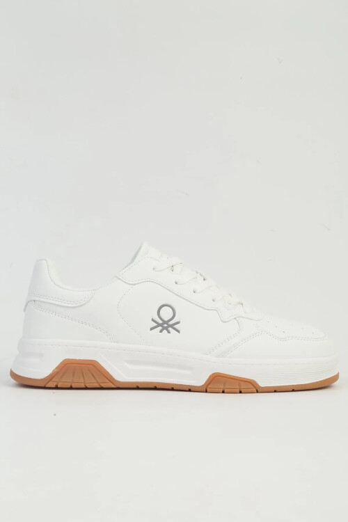 Erkek Spor Ayakkabı-Beyaz - Benetton