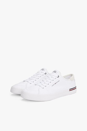 Erkek Th Canvas Sneakers - Beyaz 