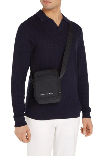 Erkek TH ELEMENT MINI REPORTER Çapraz Çanta-Siyah 