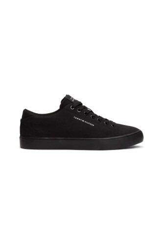 Erkek TH HI VULC LOW CANVAS Sneakers-Siyah 
