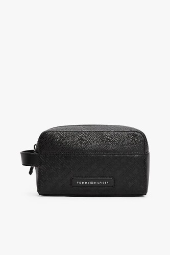 Erkek Th Monogram Küçük Aksesuar Çantası - Siyah 