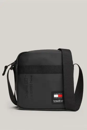 Erkek TJM DAILY Postacı Çantası - Siyah 