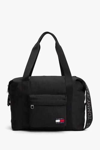 Erkek TJM ESS Günlük Logolu El Çantası - Siyah 
