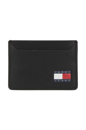 Erkek Tjm Heritage Deri Cüzdan - Siyah 