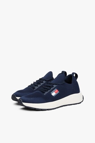 Erkek Tjm Runner Knit Örgü Sneaker - Lacivert 